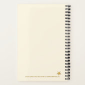 Gold Star Ideas Personalized Sketchbook ノートブック (裏面)