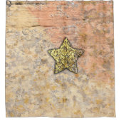Gold Star in the Rocks シャワーカーテン (正面)