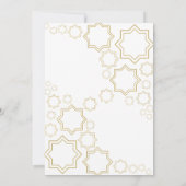 Gold Star Islamic Wave Iftar Dinner Invitation 招待状 (裏面)