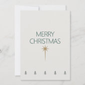 Gold Star Minimalist Christmas Card シーズンカード (正面)