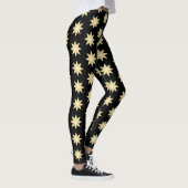 Gold Stars Design You Choose Background Colour レギンス (右)
