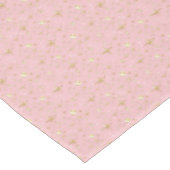 Gold stars, gold and pink テーブルクロス (アングル)