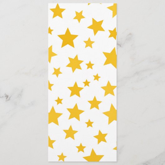 gold stars on white background メニュー (正面)