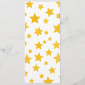 gold stars on white background メニュー (裏面)