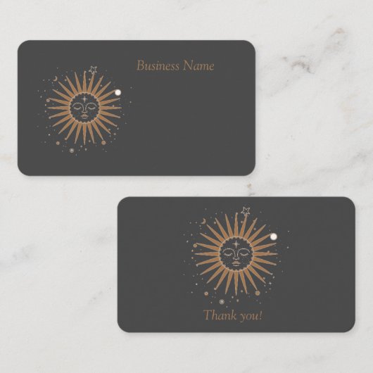 Gold sun 名刺 (正面/裏面)