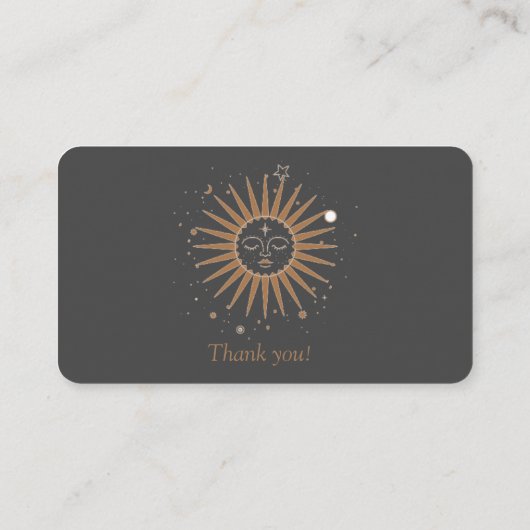 Gold sun 名刺 (裏面)