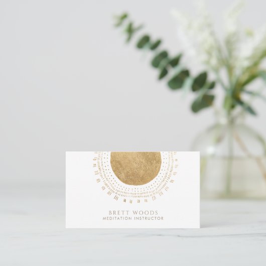 Gold Sun Meditation Instructor 名刺 (スタンド正面)
