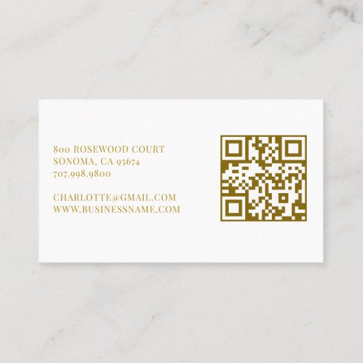 Gold Sun Rays  名刺 (裏面)