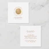 Gold Sun Wellness Coach スクエア名刺 (正面/裏面)