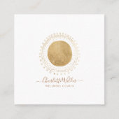 Gold Sun Wellness Coach スクエア名刺 (正面)
