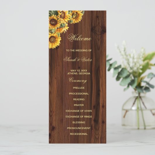 Gold Sunflowers double side program card  プログラム (スタンド正面)