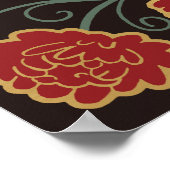 Gold Sword Shield Fantasy Wedding Welcome Sign ポスター (角)