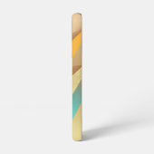 Gold Teal Abstract Art Samsung Galaxyケース (左側面)