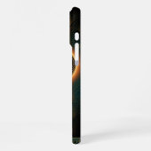 Gold Teal iPhone 16 Pro Max Case | Mystical Snake iPhoneケース (左側面)