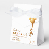 Gold Teddy Balloon Beary Thanks Neutral フェイバーボックス (正面サイド)