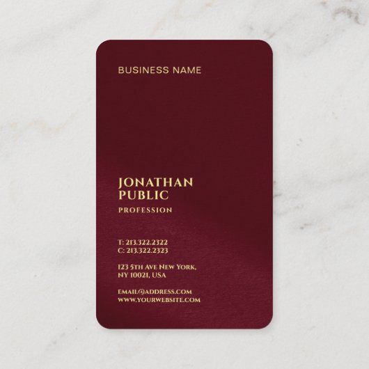 Gold Text Luxury Premium Pearl Ocean Japanese Size 名刺 (裏面)