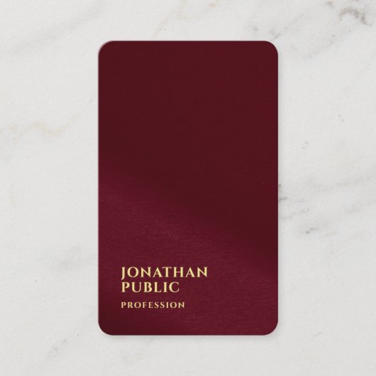 Gold Text Luxury Premium Pearl Ocean Japanese Size 名刺 (正面)