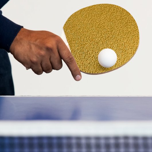 Gold Texture Ping Pong Paddle – Full Print Style 卓球ラケット (インサイチュ)