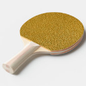 Gold Texture Ping Pong Paddle – Full Print Style 卓球ラケット (正面アングル)