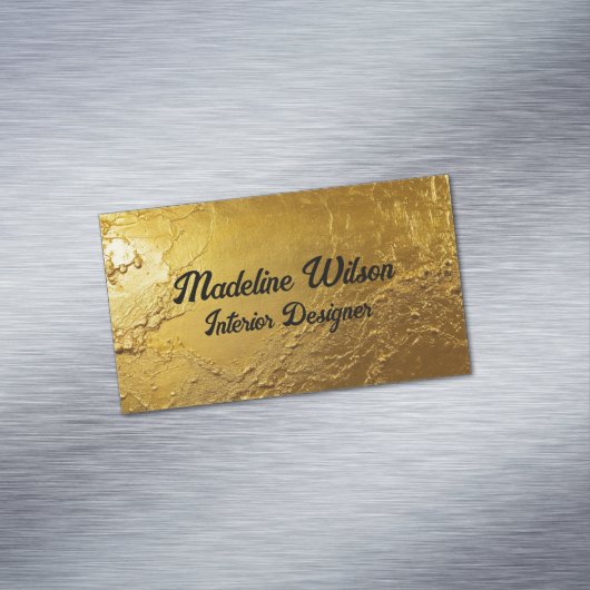 Gold Textured マグネット名刺 (インサイチュ)