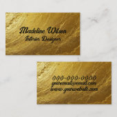 Gold Textured 名刺 (正面/裏面)