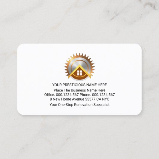 Gold Tools Line On Timber Wood 名刺 (裏面)