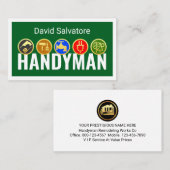 Gold Tools On Handyman Service 名刺 (正面/裏面)