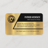 Gold Trapezium Layers Business Owner 名刺 (正面)