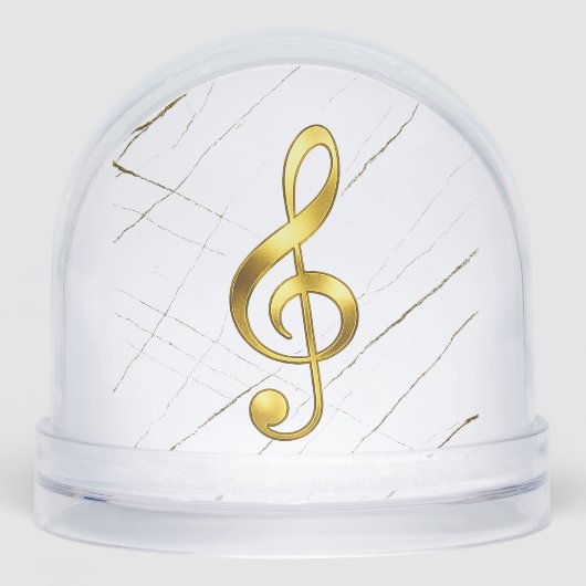 Gold Treble Clef Marble Home Decor (正面)