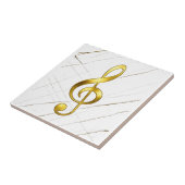 Gold Treble Clef Marble Home Decor タイル (側面)