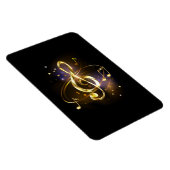 Gold Treble Clef Music マグネット (右側)