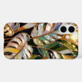 Gold Tropical Leaf Luxury Phone Case Case-Mate iPhoneケース (裏面 (横))