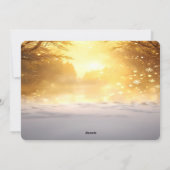 Gold Truck Christmas Tree Holiday Card シーズンカード (裏面)