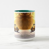 Gold Truck Christmas Tree Holiday Mug マグカップ (中央)