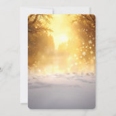 Gold Truck Christmas Tree Holiday Party Invitation 招待状 (裏面)