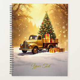 Gold Truck Christmas Tree Holiday Planner プランナー手帳