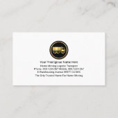 Gold Truck Moving Home 名刺 (裏面)