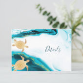 Gold Turtles Coastal Details エンクロージャーカード (スタンド正面)