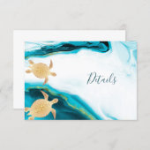 Gold Turtles Coastal Details エンクロージャーカード (正面/裏面)