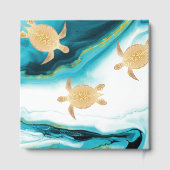 Gold Turtles Turquoise Coastal Beach House ゲストブック (裏面)