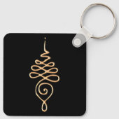 Gold Unalome キーホルダー (裏面)