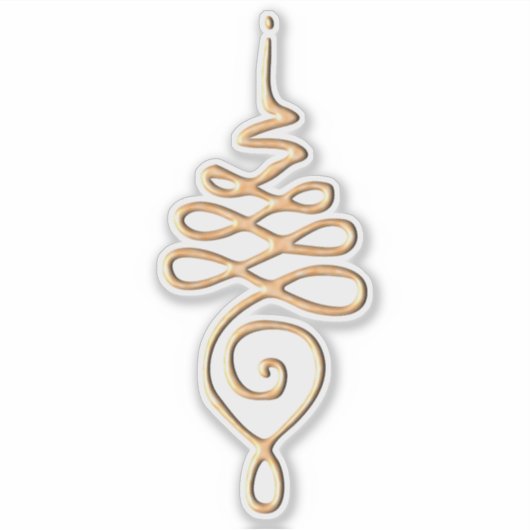 Gold Unalome  シール (正面)