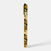 Gold und schwarz Grunge 7 iPhone 15ケース (左側面)