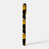 Gold und schwarz Grunge 7 iPhone 15ケース (右側面)