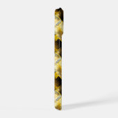 Gold und schwarz Grunge 9 iPhone 15ケース (右側面)
