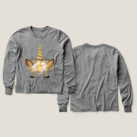 Gold Unicorn (デザイン 正面＆背面)