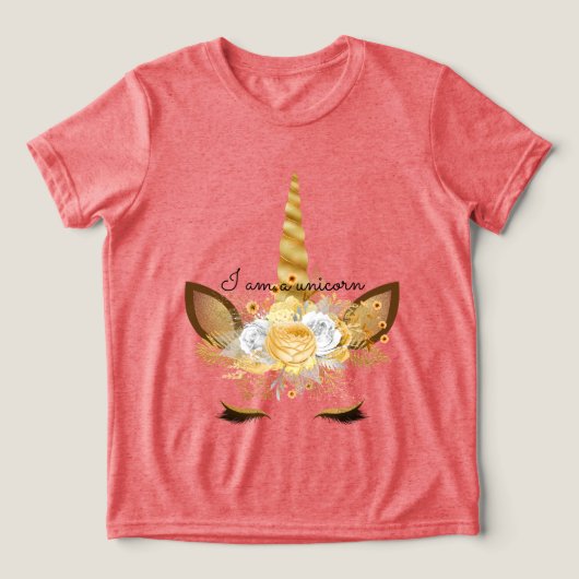Gold Unicorn トライブレンドＴシャツ (デザイン正面)