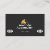 Gold Vinyl Record & Sound Waves 名刺 (正面)