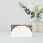 Gold watercolor and nebula mandala 予約カード (スタンド正面)