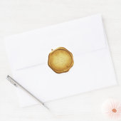 Gold Wax Seal Stickers Initials Wedding Envelope ラウンドシール (封筒)